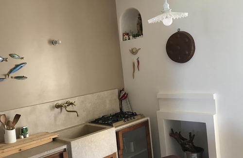 Peschici Apartamento | Espectacular terraza con vista al mar