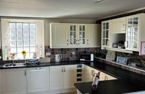 Bangor Cabaña | Splash Cottage Beach house with sea touching back garden