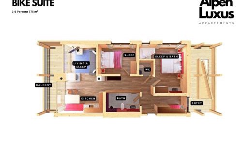 Uderns Apartamento | SportLodge BIKE SUITE - Design Apartment with Shared Pool, Whirlpool & Sauna, presented by AlpenLuxus