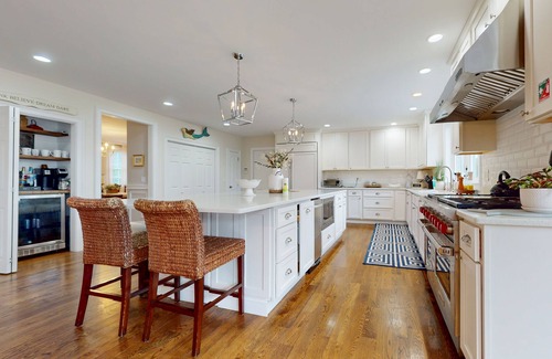 West Barnstable Casa | Sprawling dog-friendly lake estate with pool, patio, fire pit, games, & views