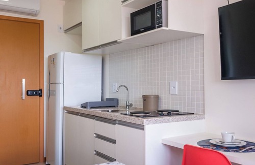 Boca do Rio Apartamento | Stúdio com Wi-Fi próximo do mar com vista incrível