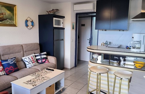 Saint-Cyprien Plage Apartamento | St Cyprien la marina T2 con aire acondicionado