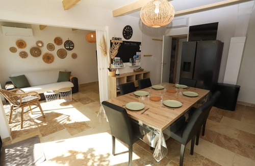 Saint-Cyprien Plage Chalet De Esquí | Casa St Cyprien clasificada 4 estrellas con gran terraza soleada