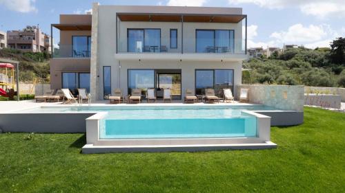 Galatas Villa | Star Luxury Villa - Private pool, gym, playground