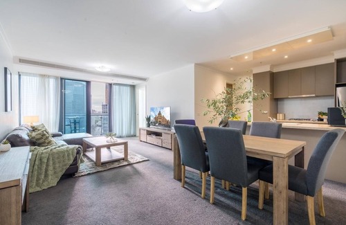 Southbank Apartamento | StayCentral on City Road - Cityviews 3 recámaras 2 baños 1 auto - nr arts precinct, CBD