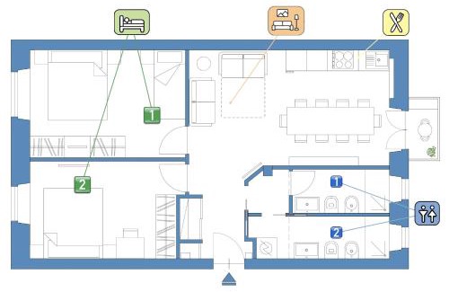 Porta Romana Apartamento | StayEasy M3 PortaRomana Bella - 2 Bedrooms 2 baths
