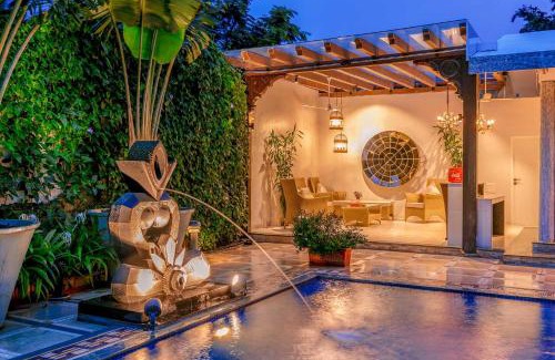 Kune Village Villa | StayVista's Le Sutra Great Escapes - Geometrica - Artistic Rooms, Mountain View, Pool, and Gazebo Retreat