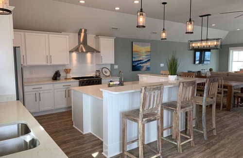 Nags Head Casa | 2019 Nuevo * Semi frente al mar * Piscina privada * Elevador frente al muelle Jeanettes