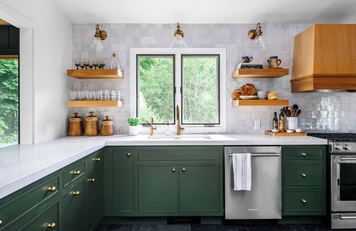 Omena Cabaña | Stillwater Cottage - lakefront with chefs kitchen, fireplace, firepit
