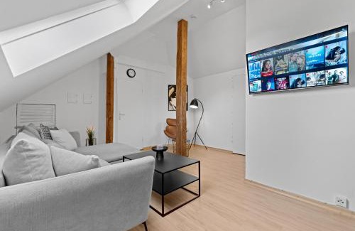 Links der Wertach-Sud Apartamento | Stilvolle Wohnung: Private Dachterrasse - zentral