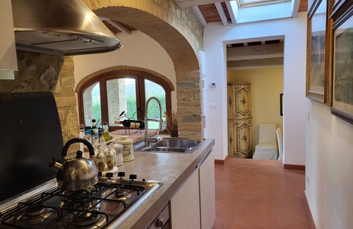 San Filippo Villa | Casa de piedra con piscina privada en Chianti