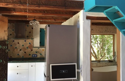 El Palmar Cabina | Chozo de paja de una habitación a 300m. en la playa paralela de Mangueta