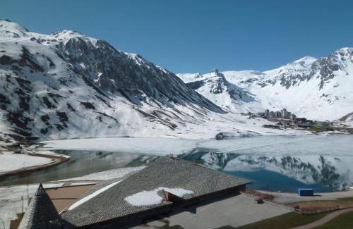 Tignes le Lac Apartamento | Studio à Tignes, 5 pers, pied des pistes, balcon, animaux admis - FR-1-411-387
