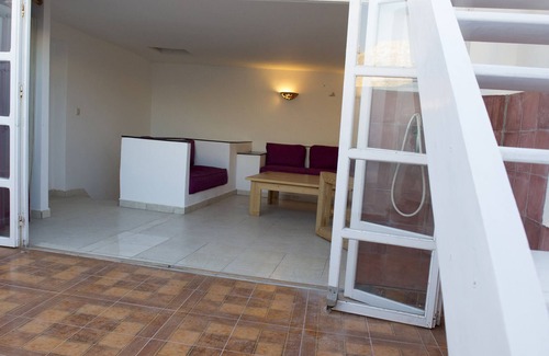 Ahl Agadir Apartamento | Estudio (primera planta) + 3 personas en el acceso Medina a un salón y terrazas