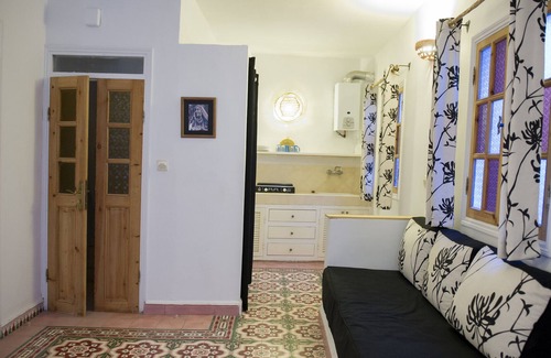 Ahl Agadir Apartamento | Estudio (primera planta) + 3 personas en el acceso Medina a un salón y terrazas