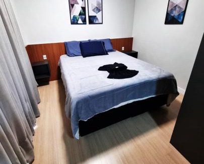 Centro Apartamento | Studio 705 Premium no Centro de Chapecó com Varanda Piscina Academia e Vaga Garagem AP Completo