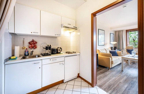 Ronnau Apartamento | Apartamento estudio "Bublitz" con Wi-Fi, balcón, sauna y piscina