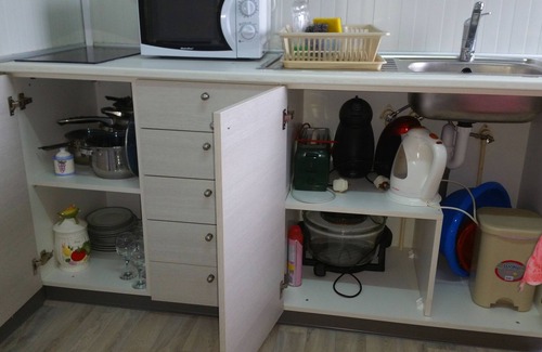 Ayia Marina Chrysochous Apartamento | Apartamento estudio 2 ° piso 18 metros cuadrados cerca del mar, cocina totalmente equipada