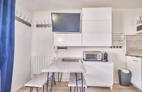 Les Deux Alpes Apartamento | Apartamento estudio 'Les 2 Alpes' con vistas a la montaña y balcón