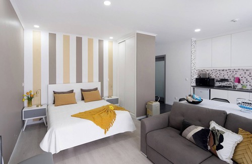 Ribeira Grande Apartamento | Apartamento estudio '58' con vistas al mar, Wi-Fi y aire acondicionado