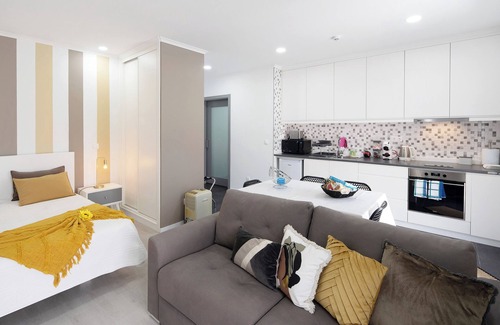 Ribeira Grande Apartamento | Apartamento estudio '58' con vistas al mar, Wi-Fi y aire acondicionado