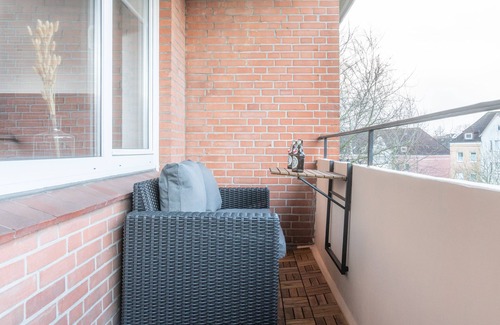 Nordstadt Apartamento | Studio apartment with kitchen and balcony