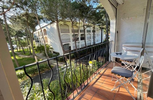 Argeles Plage Apartamento | Studio cabine à 200m de la plage, balcon, parking, TV, lave-linge, 4 couchages - Argelès-sur-Mer - FR-1-225-782