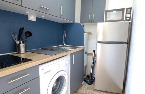 Saint-Cyprien Plage Apartamento | Studio cabine climatisé avec piscine et parking, accès direct à la plage - FR-1-753-17