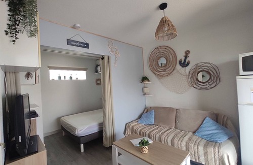 Marseillan Apartamento | Studio Calme & Agréable Avec Coin Nuit & Grande Terrasse