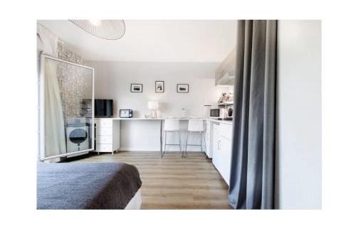 Cugnaux Apartamento | Studio Diane Cugnaux Toulouse St Simon proche Thales, Airbus & Basso Cambo