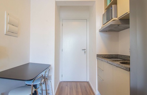 Santo Amaro Apartamento | Studio elegante com varanda e ótima localização