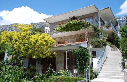 Brela Apartamento | Apartamento-estudio con balcón y vista al mar Brela, Makarska (AS-20778-b)
