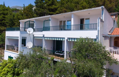 Brela Apartamento | Apartamento-estudio con balcón y vista al mar Brela, Makarska (AS-11687-b)