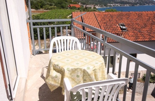 Podaca Apartamento | Apartamento-estudio con balcón y vista al mar Podaca, Makarska (AS-6745-a)