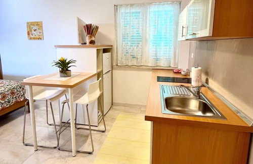 Medveja Apartamento | Apartamento-estudio con terraza y vista al mar Medveja, Opatija (AS-7720-a)