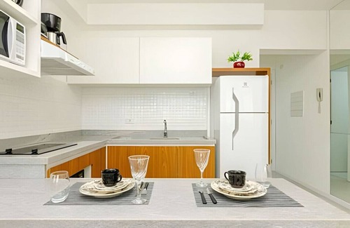 Matriz Apartamento | Studio for 4 in Lifespace Curitiba with parking space and air conditioning