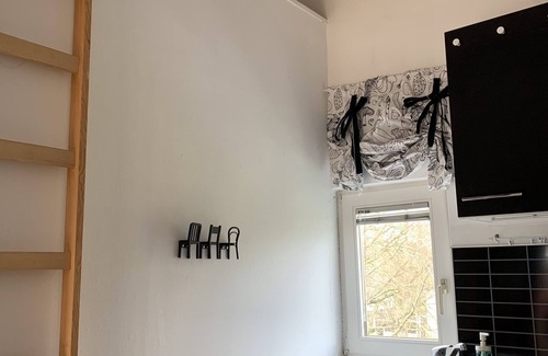 Obere Isarau Apartamento | Studio im Dachgeschoß