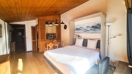 La Clusaz Apartamento | Studio les Granges - Vue montage et village, Centre la Clusaz - AravisTour