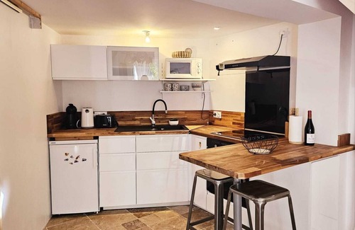 Benesse-Maremne Apartamento | Studio Loft with mezzanine, swimming pool and upright piano