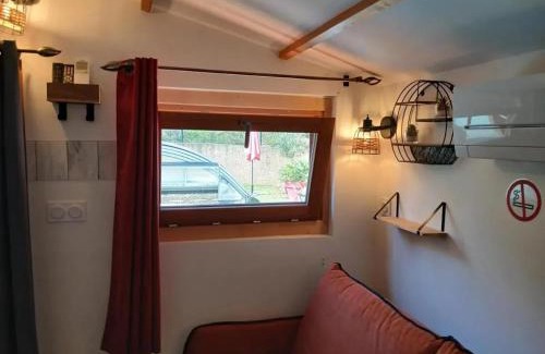 Mercuer Apartamento | Studio moderne avec piscine privée près de Mercuer 15 m²