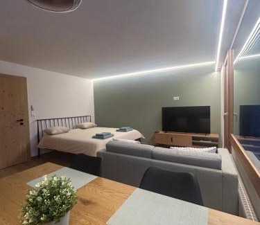 Randogne Apartamento | Studio moderne et cosy avec piscine et sauna