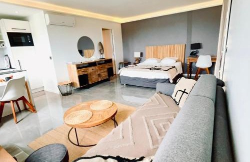 Grand Case Apartamento | Studio Panoramic vue mer époustouflante et piscine à débordement