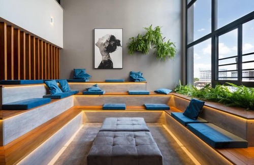 Sao Goncalo Apartamento | Studio perfeito no Parque Una com vaga de garagem