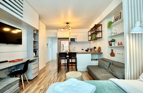 Matriz Apartamento | Studio premium Shopping Curitiba with air and garage