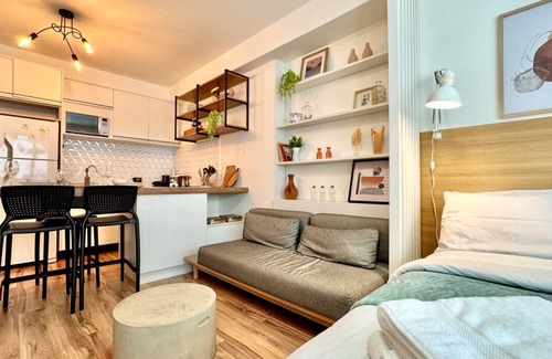 Matriz Apartamento | Studio premium Shopping Curitiba with air and garage