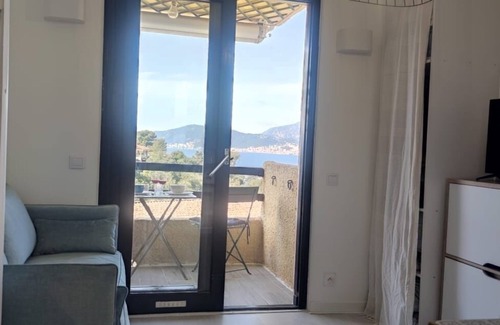 Grosseto-Prugna Apartamento | Studio Terrace View of Ajaccio Bay