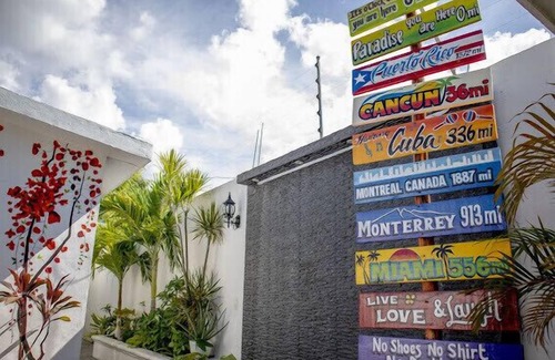 Cuzamil Villa | Studio Tortugas with outdoor pool, grill, palapa, mezzanine floor. Kids welcome