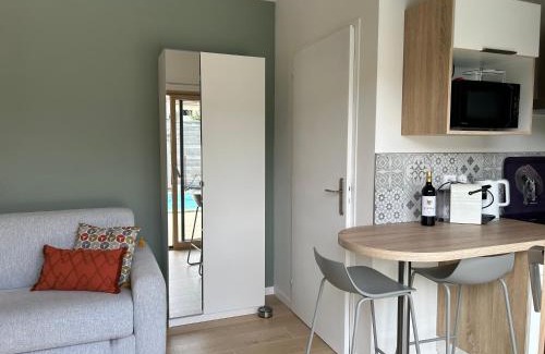 Bordeaux Apartamento | Studio vue piscine au calme près des vignes