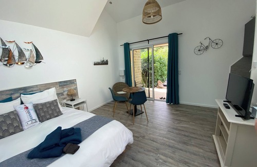 Clohars-Fouesnant Apartamento | Studio with private SPA 3 minutes from the ocean!