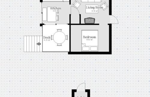Ljungbyhed Casa | Stugan Ugglebo med campingdusch och utedass
